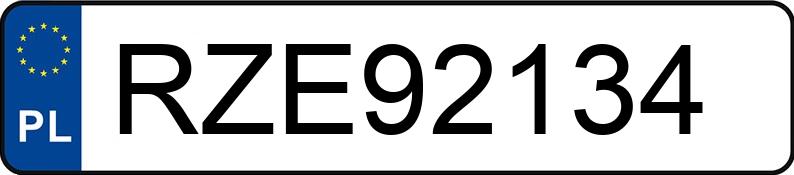 Numer rejestracyjny RZE 92134 posiada SEAT AROSA - RZE92134