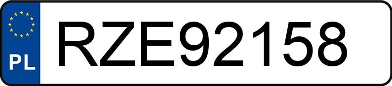 Numer rejestracyjny RZE 92158 posiada FORD FIESTA - RZE92158 Numer rejestracyjny RZE 92158 posiada FORD FIESTA - RZE92158