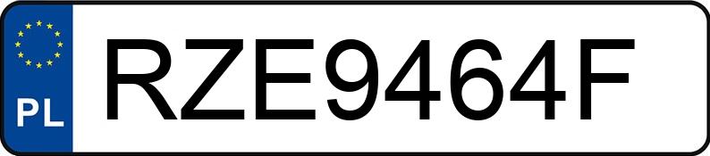 Numer rejestracyjny RZE 9464F posiada AUDI A4 - RZE9464F