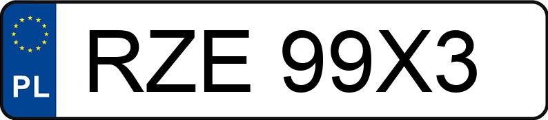 Numer rejestracyjny RZE 99X3 posiada YAMAHA Enduro do 600 ccm WR 125 R - RZE99X3 Numer rejestracyjny RZE 99X3 posiada YAMAHA Enduro do 600 ccm WR 125 R - RZE99X3