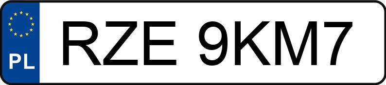 Numer rejestracyjny RZE 9KM7 posiada VOLKSWAGEN PASSAT - RZE9KM7