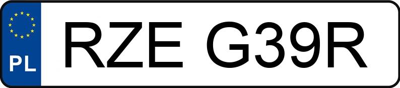Numer rejestracyjny RZE G39R posiada URSUS C 355 - RZEG39R