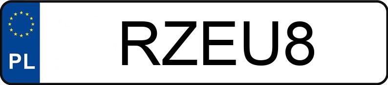 Numer rejestracyjny RZE U8 posiada FIAT 126 ELX Maluch SX - RZEU8