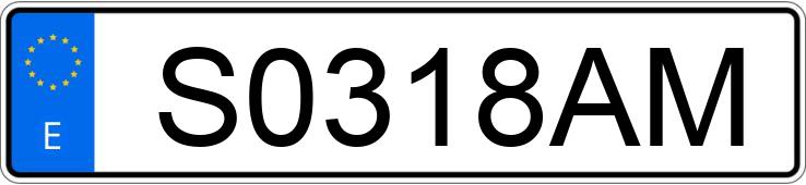 Numer rejestracyjny S0318AM posiada NISSAN ALMERA