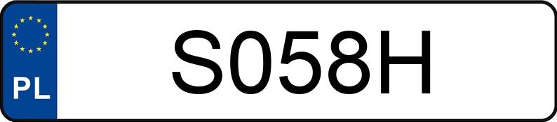 Numer rejestracyjny S058H posiada Kenworth Niewiadomy