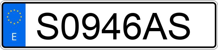 Numer rejestracyjny S0946AS posiada PEUGEOT 306