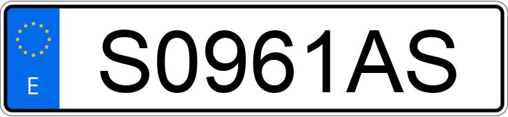 Numer rejestracyjny S0961AS posiada VOLKSWAGEN BORA Numer rejestracyjny S0961AS posiada VOLKSWAGEN BORA
