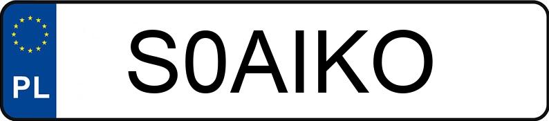 Numer rejestracyjny S0AIKO posiada AUDI A3 Numer rejestracyjny S0AIKO posiada AUDI A3
