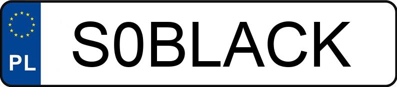 Numer rejestracyjny S0BLACK posiada LEXUS RX450H