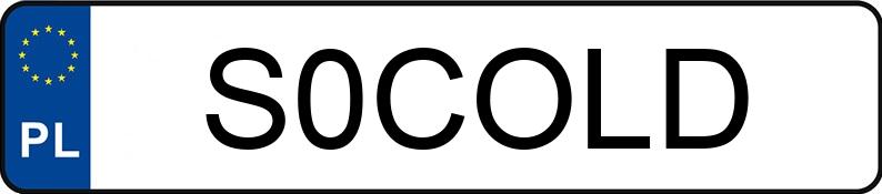 Numer rejestracyjny S0COLD posiada RENAULT MEGANE