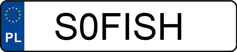 Numer rejestracyjny S0FISH posiada JEEP Cherokee II 4.0 XJ Euro Aut.