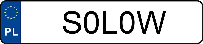 Numer rejestracyjny S0L0W posiada AUDI R8 Coupe Numer rejestracyjny S0L0W posiada AUDI R8 Coupe