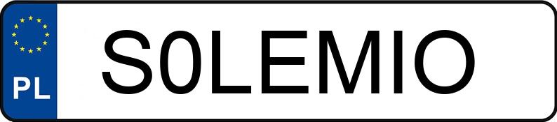 Numer rejestracyjny S0LEMIO posiada AUDI Q3 TDI MR`26 E6d FJ S tronic Numer rejestracyjny S0LEMIO posiada AUDI Q3 TDI MR`26 E6d FJ S tronic