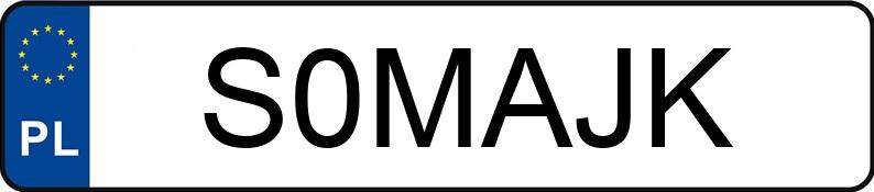 Numer rejestracyjny S0MAJK posiada SKODA SUPERB