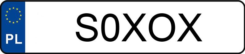 Numer rejestracyjny S0XOX posiada DODGE CHALLENGER SXT