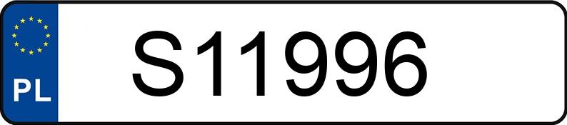 Numer rejestracyjny S11996 posiada MERCEDES-BENZ A 45 AMG MR`18 E6 177 4Matic+