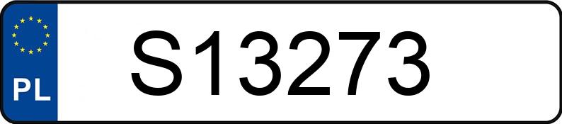 Numer rejestracyjny S13273 posiada BMW M 3 3.0 MR`22 E6d/e G80 xDrive Competition Step