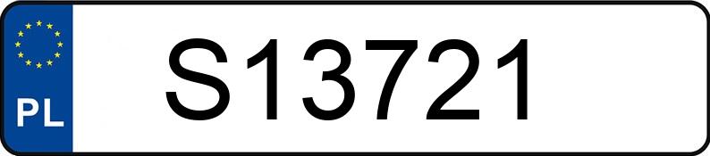 Numer rejestracyjny S13721 posiada BMW 230I