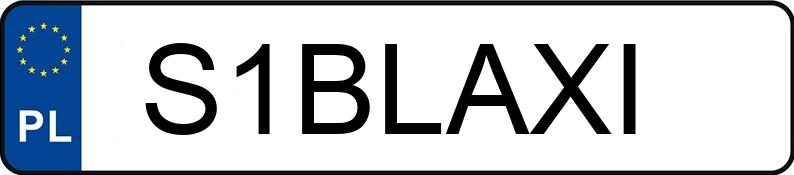 Numer rejestracyjny S1BLAXI posiada CARBODIES TAXI HIRE CAR Numer rejestracyjny S1BLAXI posiada CARBODIES TAXI HIRE CAR