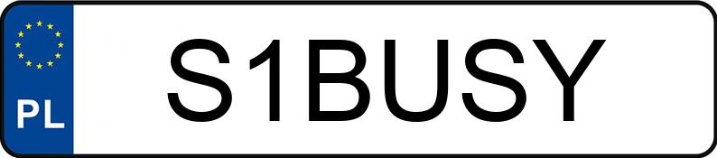 Numer rejestracyjny S1BUSY posiada SUZUKI SWIFT