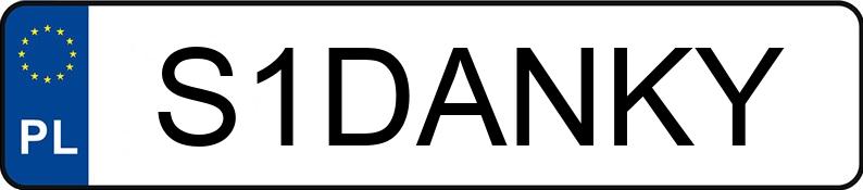 Numer rejestracyjny S1DANKY posiada BMW M4 COMPETITION M XDRIVE