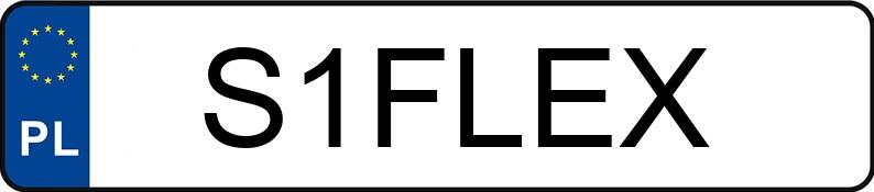 Numer rejestracyjny S1FLEX posiada FORD Mustang 2.3 EcoBoost MR`15 E6 Mustang 2.3 EcoBoost MR`15 E6