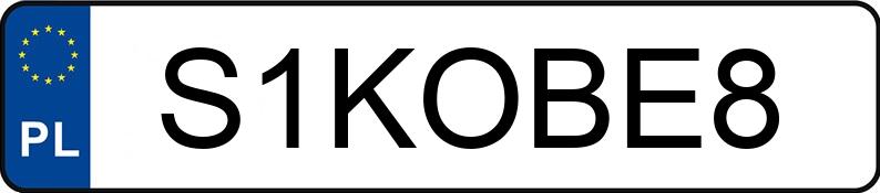 Numer rejestracyjny S1KOBE8 posiada HONDA CIVIC