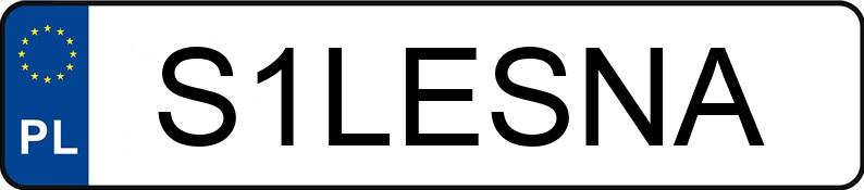 Numer rejestracyjny S1LESNA posiada SKODA SUPERB