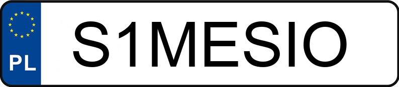 Numer rejestracyjny S1MESIO posiada MERCEDES-BENZ 124