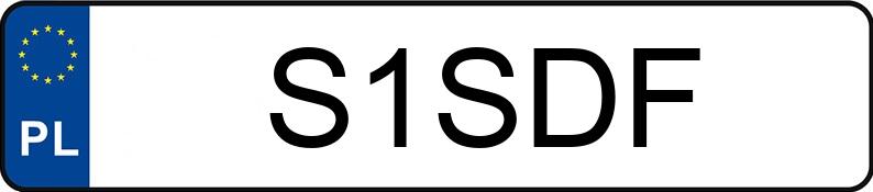 Numer rejestracyjny S1SDF posiada SUZUKI Sport./Szosowe od 600 ccm GSX-R 1000