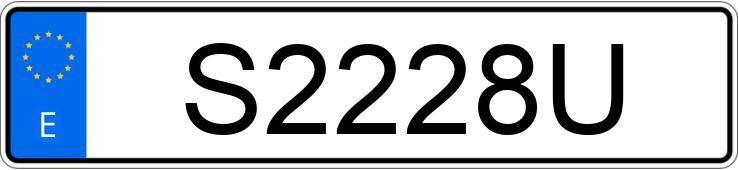 Numer rejestracyjny S2228U posiada HONDA CBR 1000