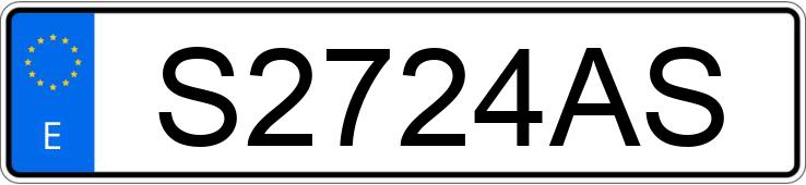 Numer rejestracyjny S2724AS posiada TOYOTA CELICA