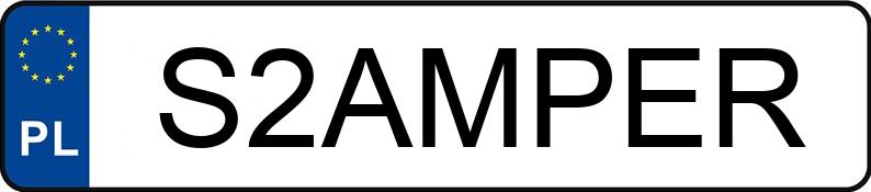 Numer rejestracyjny S2AMPER posiada AUDI Q8