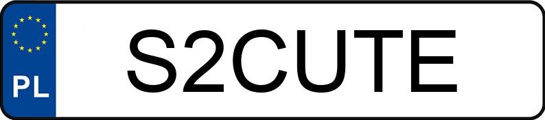 Numer rejestracyjny S2CUTE posiada BMW 116i MR`24 E6d/e F70 Steptronic