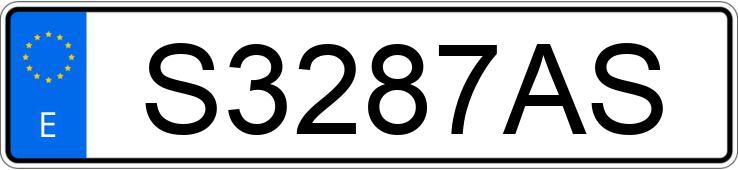 Numer rejestracyjny S3287AS posiada OPEL ASTRA