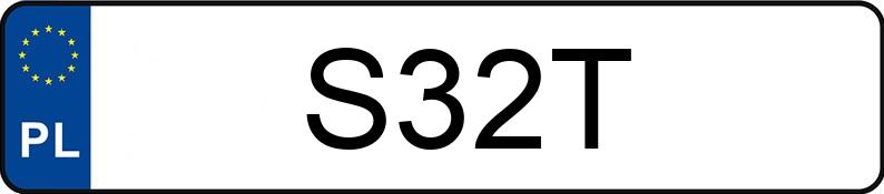 Numer rejestracyjny S32T posiada DODGE CHALLENGER