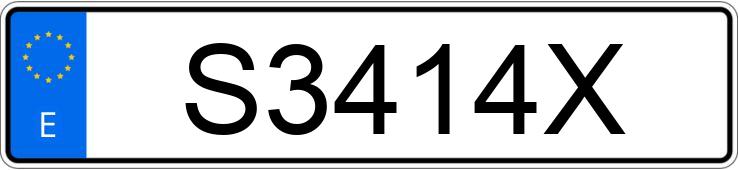 Numer rejestracyjny S3414X posiada SUBARU XT Numer rejestracyjny S3414X posiada SUBARU XT