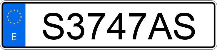 Numer rejestracyjny S3747AS posiada SEAT CORDOBA