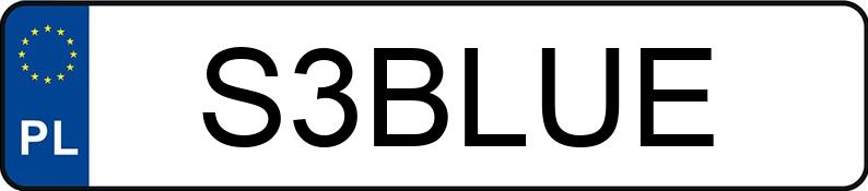 Numer rejestracyjny S3BLUE posiada AUDI A5 Sportback 2.0 TFSI MR`16 E6 B9 Sport Numer rejestracyjny S3BLUE posiada AUDI A5 Sportback 2.0 TFSI MR`16 E6 B9 Sport