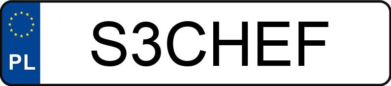 Numer rejestracyjny S3CHEF posiada SUZUKI GSF600S