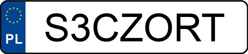 Numer rejestracyjny S3CZORT posiada BMW 530 Diesel DPF MR`10 E5 F10 Steptronic