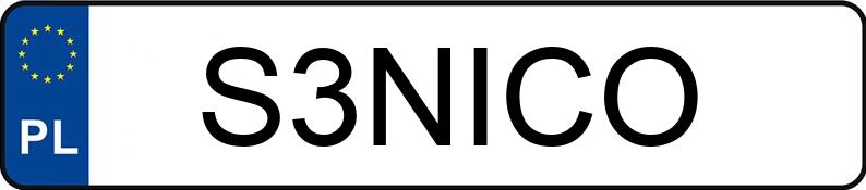 Le numéro d’enregistrement S3NICO a MERCEDES-BENZ CLK 320 Kat. MR`97 208 Elegance