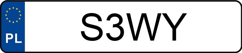 Numer rejestracyjny S3WY posiada AUDI A4 Quattro 2.8 Kat. MR`99 B5 A4 Quattro 2.8 Kat. MR`99 B5