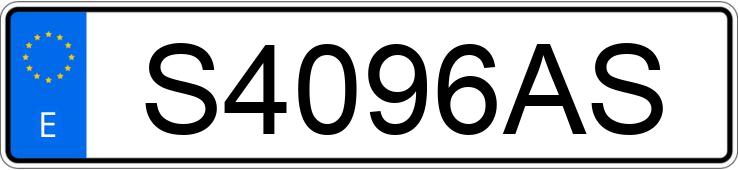 Numer rejestracyjny S4096AS posiada SEAT IBIZA