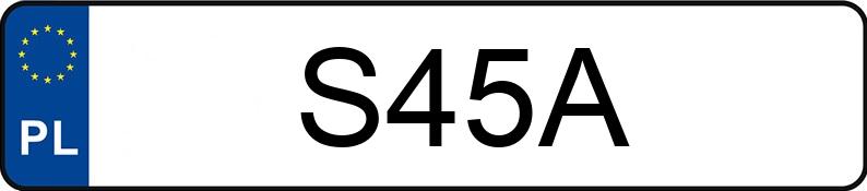 Numer rejestracyjny S45A posiada NISSAN Qashqai 1.6 MR`10 E5 Visia