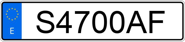 Numer rejestracyjny S4700AF posiada FORD MONDEO