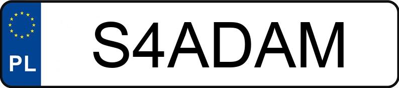 Numer rejestracyjny S4ADAM posiada MERCEDES-BENZ 