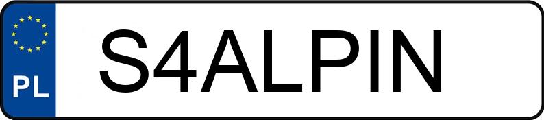 Le numéro d’enregistrement S4ALPIN a ALPINE A110 MR`22 E6d A110 MR`22 E6d