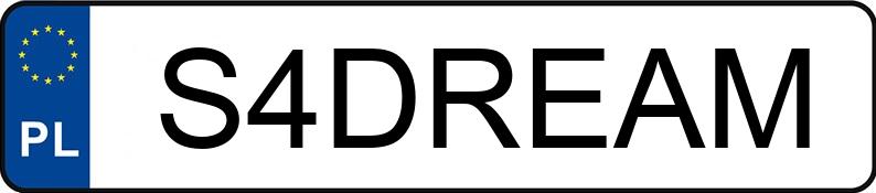 Numer rejestracyjny S4DREAM posiada YAMAHA Choppery od 1000 ccm XV 1600 A Wild Star