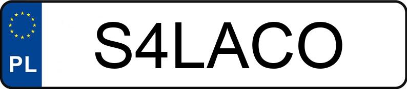 Numer rejestracyjny S4LACO posiada AUDI A4